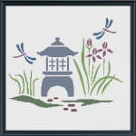 Japanese Garden Cross Stitch Pattern