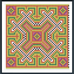 Hill Tribe Cross Stitch Pattern