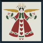 Easy Christmas Angel Cross Stitch Pattern
