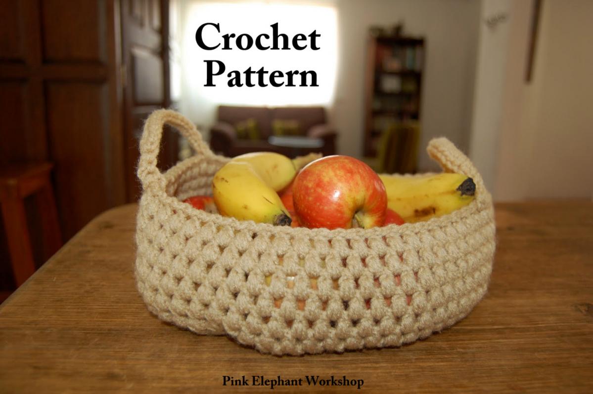 Crochet Puff Basket - Pattern